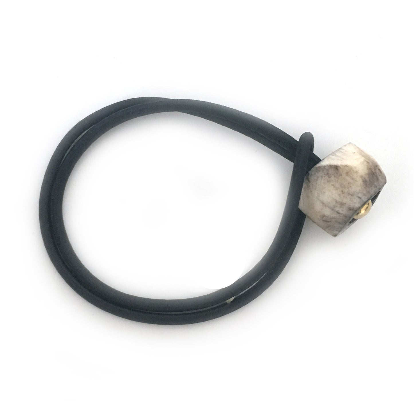 Gray Geode Etched Bone Loc Tie - Loccessories™