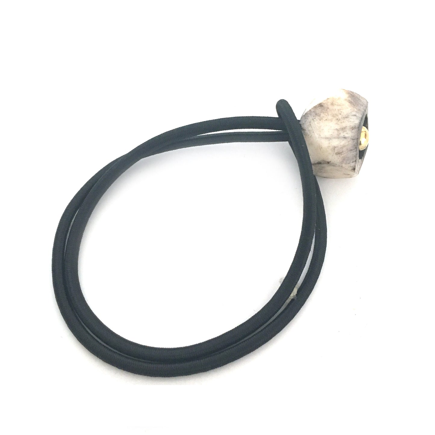 Gray Geode Etched Bone Loc Tie - Loccessories™