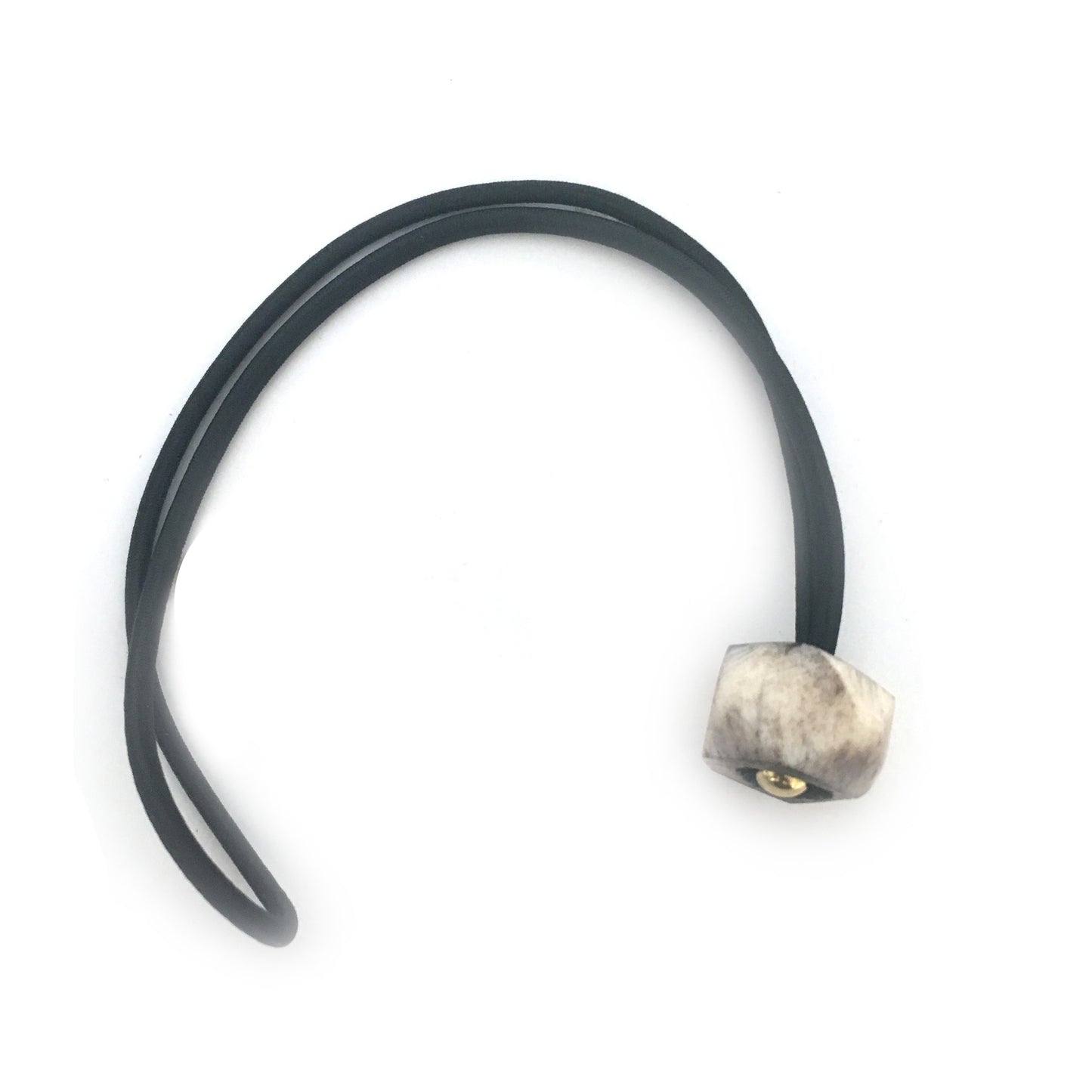 Gray Geode Etched Bone Loc Tie - Loccessories™