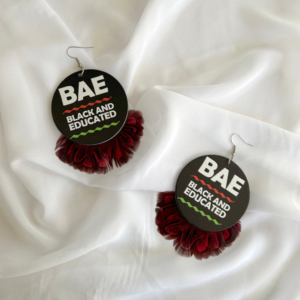 BAE - Black and Educated Statement Earrings
