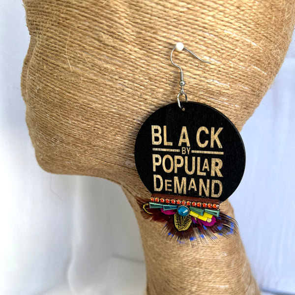 Black By Popular Demand Statement Earrings