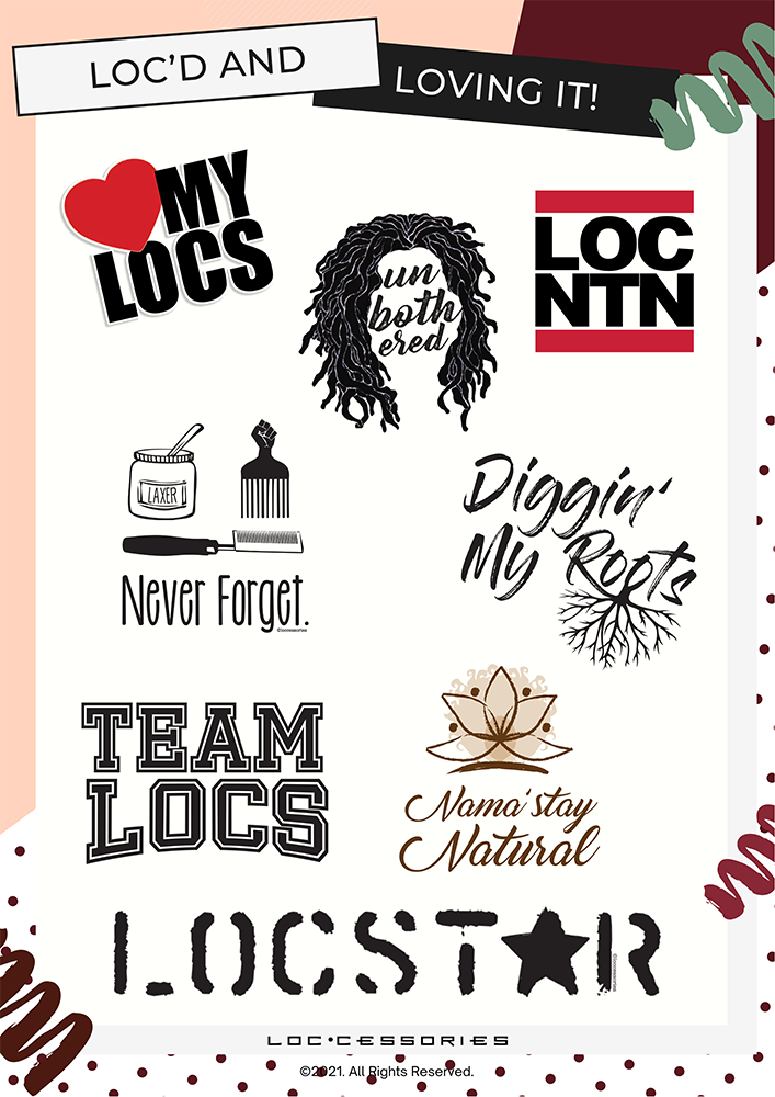 Love My Locs Sticker Pack