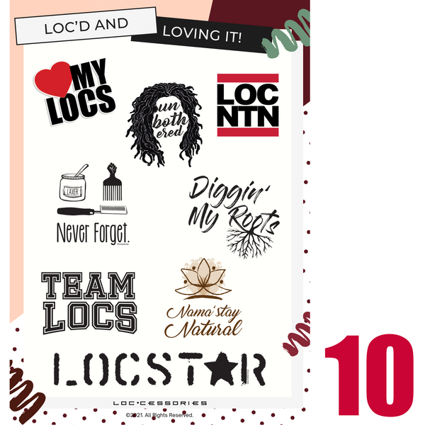 Love My Locs Sticker Pack