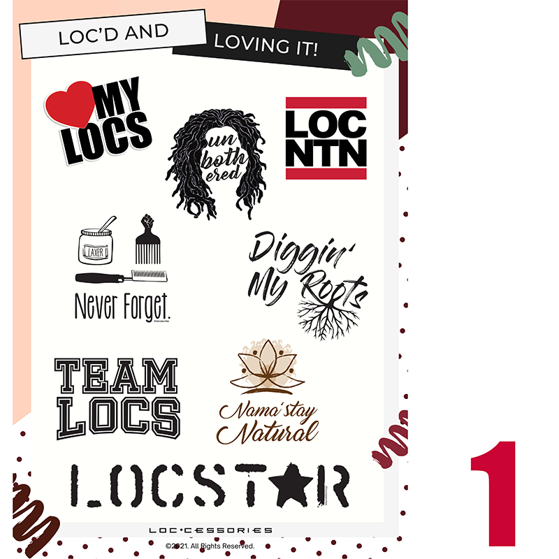 Love My Locs Sticker Pack