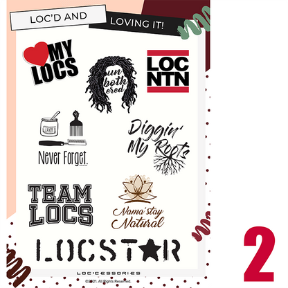 Love My Locs Sticker Pack