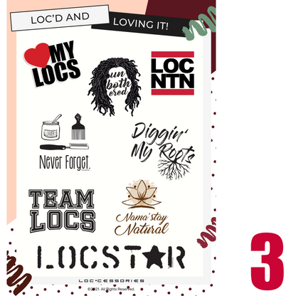 Love My Locs Sticker Pack