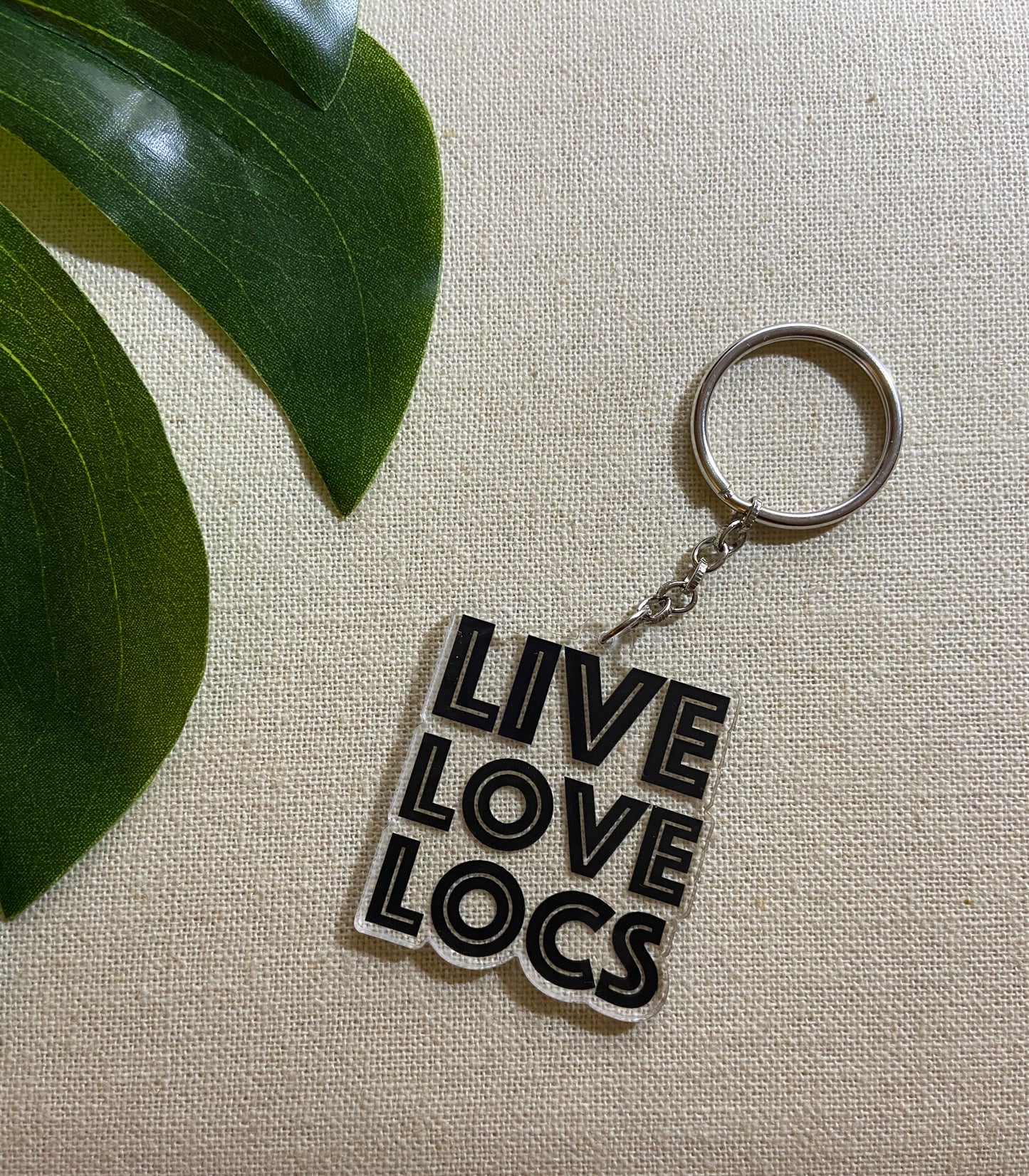 Live Love Locs Acrylic Keychain - Stocking Stuffer