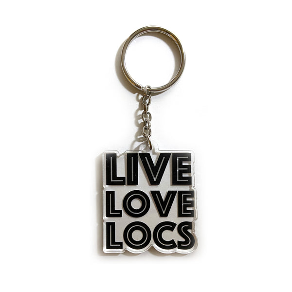 Live Love Locs Acrylic Keychain - Stocking Stuffer
