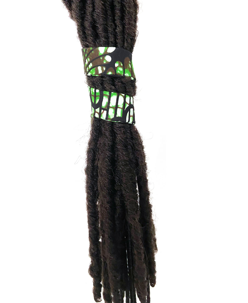 Ankara Magic Wrap Ponytail Hair Band - Green Gavivi