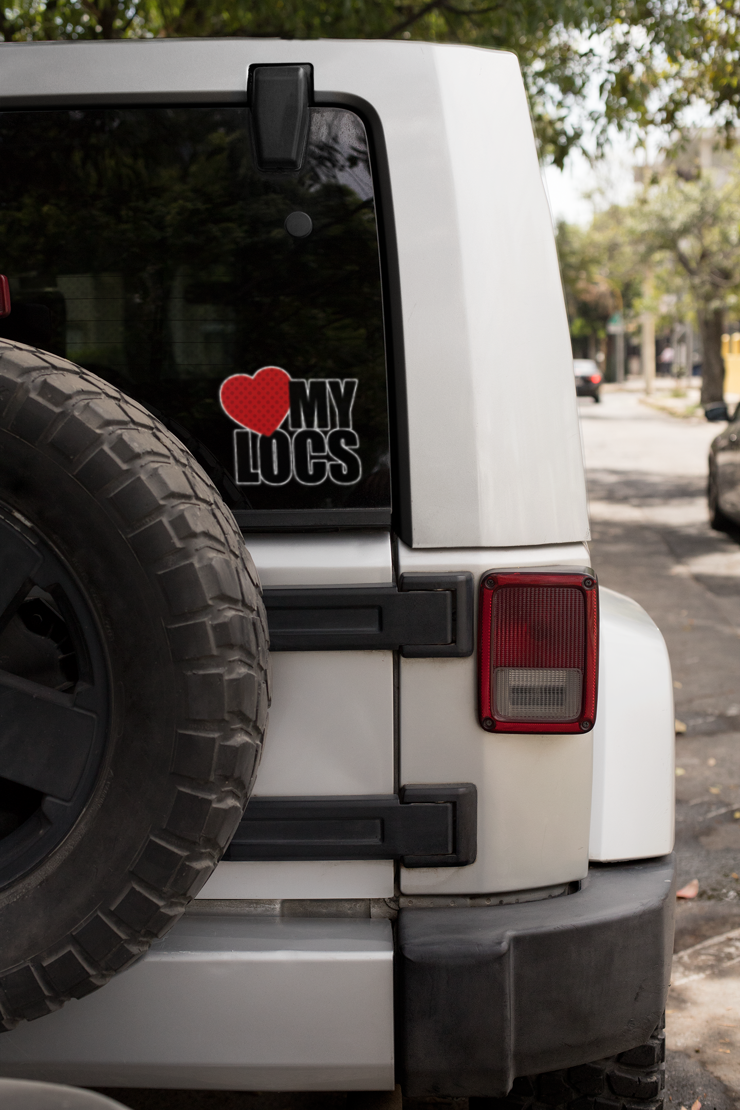 Love My Locs Car Decal Sticker