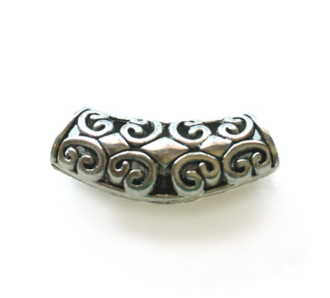 “Silver Scroll Crown” Loc Bead - Loccessories™