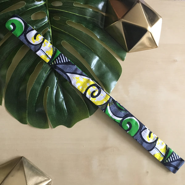 Ankara Magic Wrap Ponytail Hair Band - Green Gavivi - Loccessories™