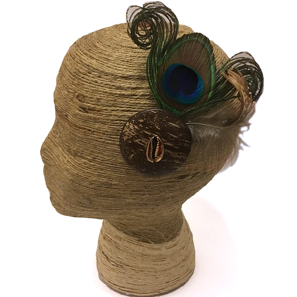 Peacock Hair Flower - Pandora Cocoshell - Loccessories™