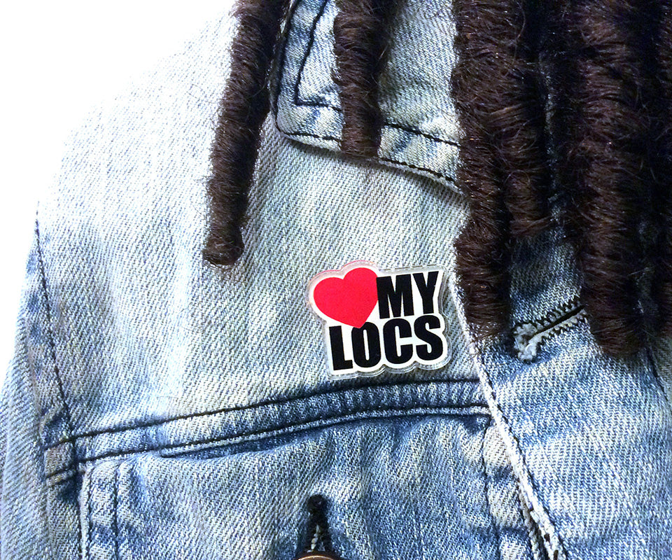 Love My Locs Lapel Pin - Stocking Stuffer