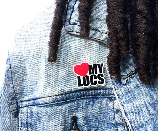 Love My Locs Lapel Pin - Stocking Stuffer