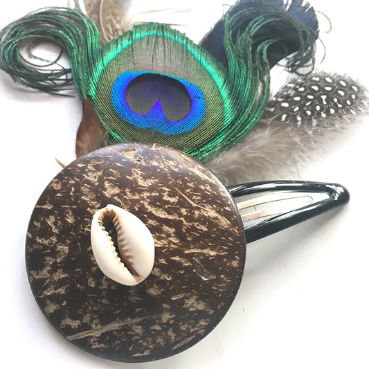 Peacock Hair Flower - Pandora Cocoshell - Loccessories™